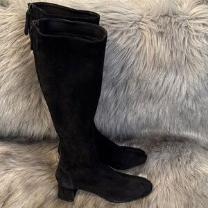 Aquazzura Black Suede Boots Size 35